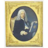 After of Maurice Quentin de La Tour (1704-1788), XIX, French School, Watercolour, A portrait of a