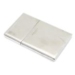 A silver plate card case by Georg Jensen of Denmark 4" x 2 1/4" Please Note - we do not make