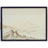 After Edward A. Wilson (1872-1912), Lithograph No.7, Mount Erbbis from Hut Point, An Alpine /