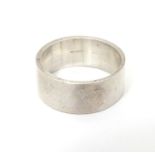 Scandinavian silver : Danish silver ring bearing marks for Anton Michaelson / Royal Copenhagen