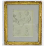 Old Master Drawings School, Pencil on paper, Anatomical studies of putti / babies in various