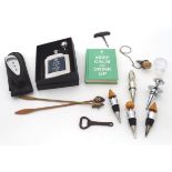 Quantity of assorted miscellaneous items including corkscrews, bottle stoppers etc Please Note -