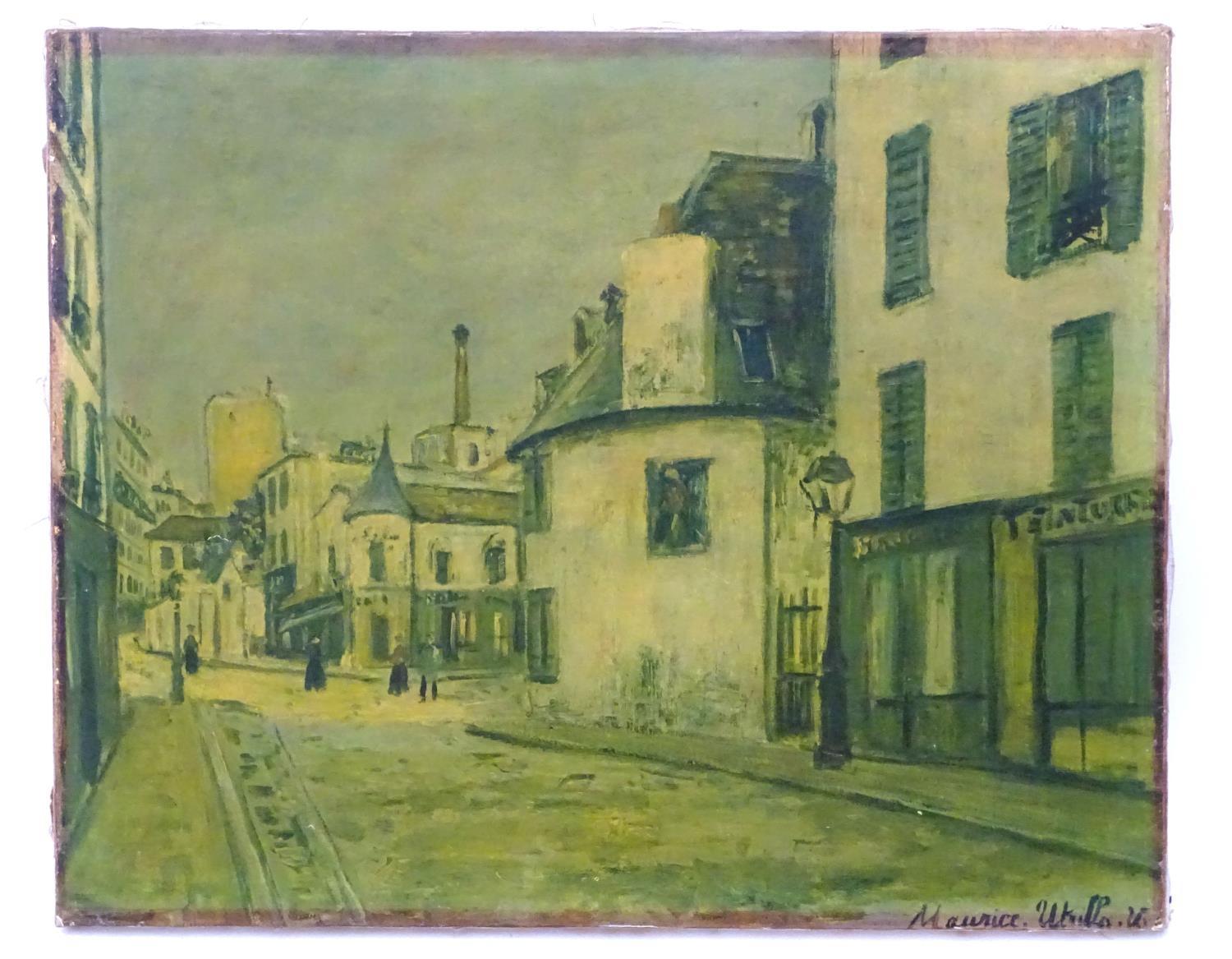 Oleograph signed Maurice Utrillo Please Note - we do not make reference to the condition of lots - Image 3 of 5