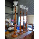 4 lamps / uplighters from highland house Please Note - we do not make reference to the condition