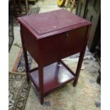 A sewing table with storage space Please Note - we do not make reference to the condition of lots