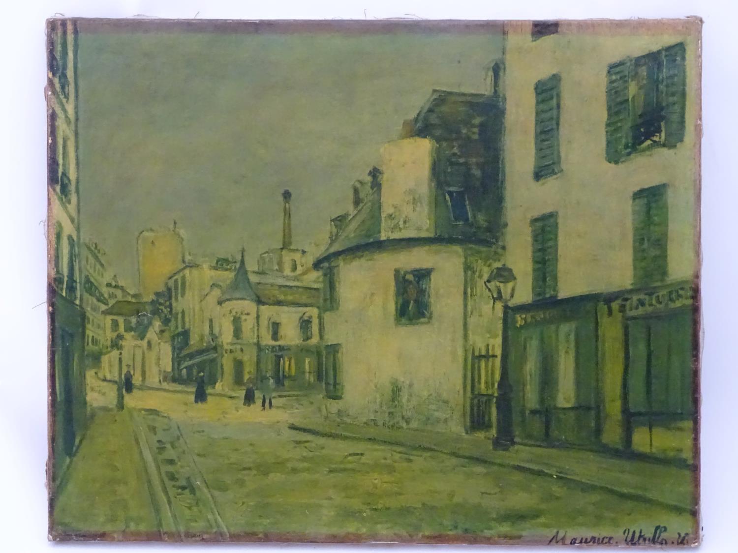 Oleograph signed Maurice Utrillo Please Note - we do not make reference to the condition of lots