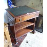 A leather topped mahogany desk Please Note - we do not make reference to the condition of lots