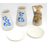 A quantity of assorted ceramics etc including Parian ware, spode etc Please Note - we do not make