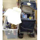 A quantity of miscellaneous items to include lamps, DVDs, etc. Please Note - we do not make