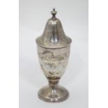 A silver plated sugar shaker Please Note - we do not make reference to the condition of lots