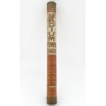 A vintage Radium Fire Extinguisher of cylindrical form, fully labelled, 21'' long. Please Note -