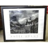 Framed print Ansel Adams, Clearing Winter storm in Yosemite. Please Note - we do not make