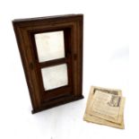 A manufacturers / salesman miniature sample sash window, together with ephemera pertaining to the