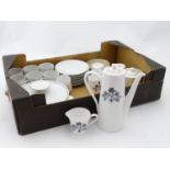 Vintage retro mid century coffee wares by Riyal Tuscan together with assorted other items Please