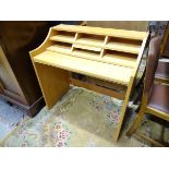 A modern desk with bureau style compartments Please Note - we do not make reference to the condition