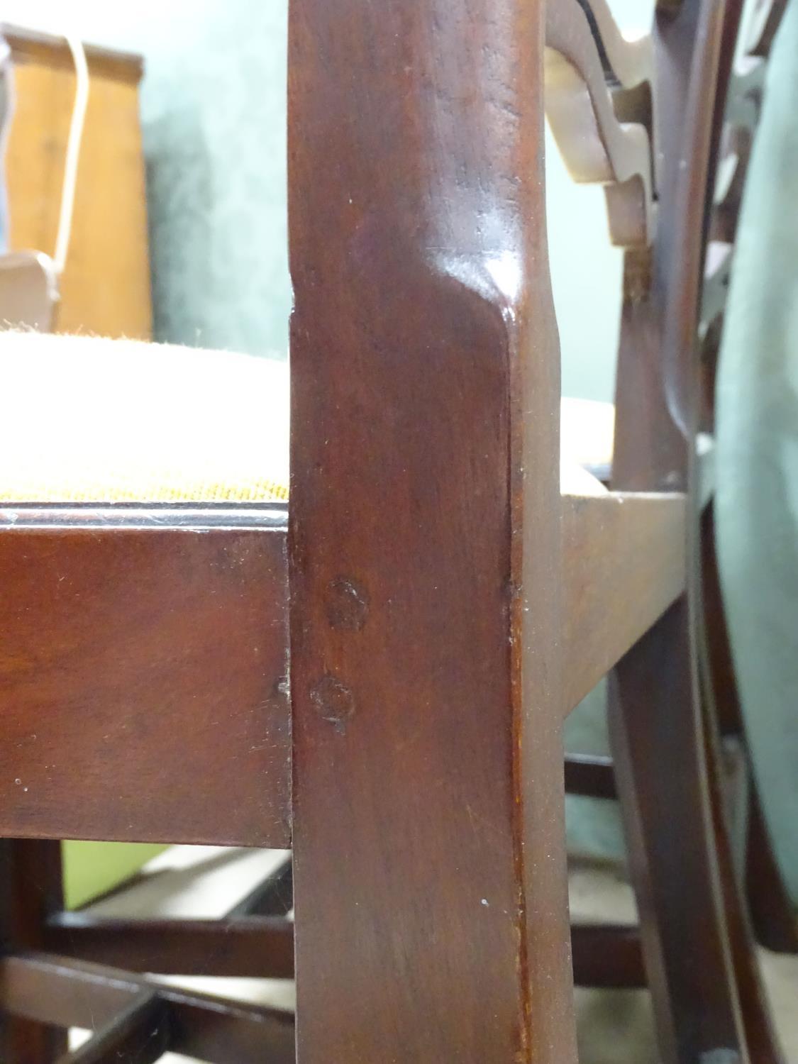 Two mahogany ladder back chairs Please Note - we do not make reference to the condition of lots - Image 2 of 6