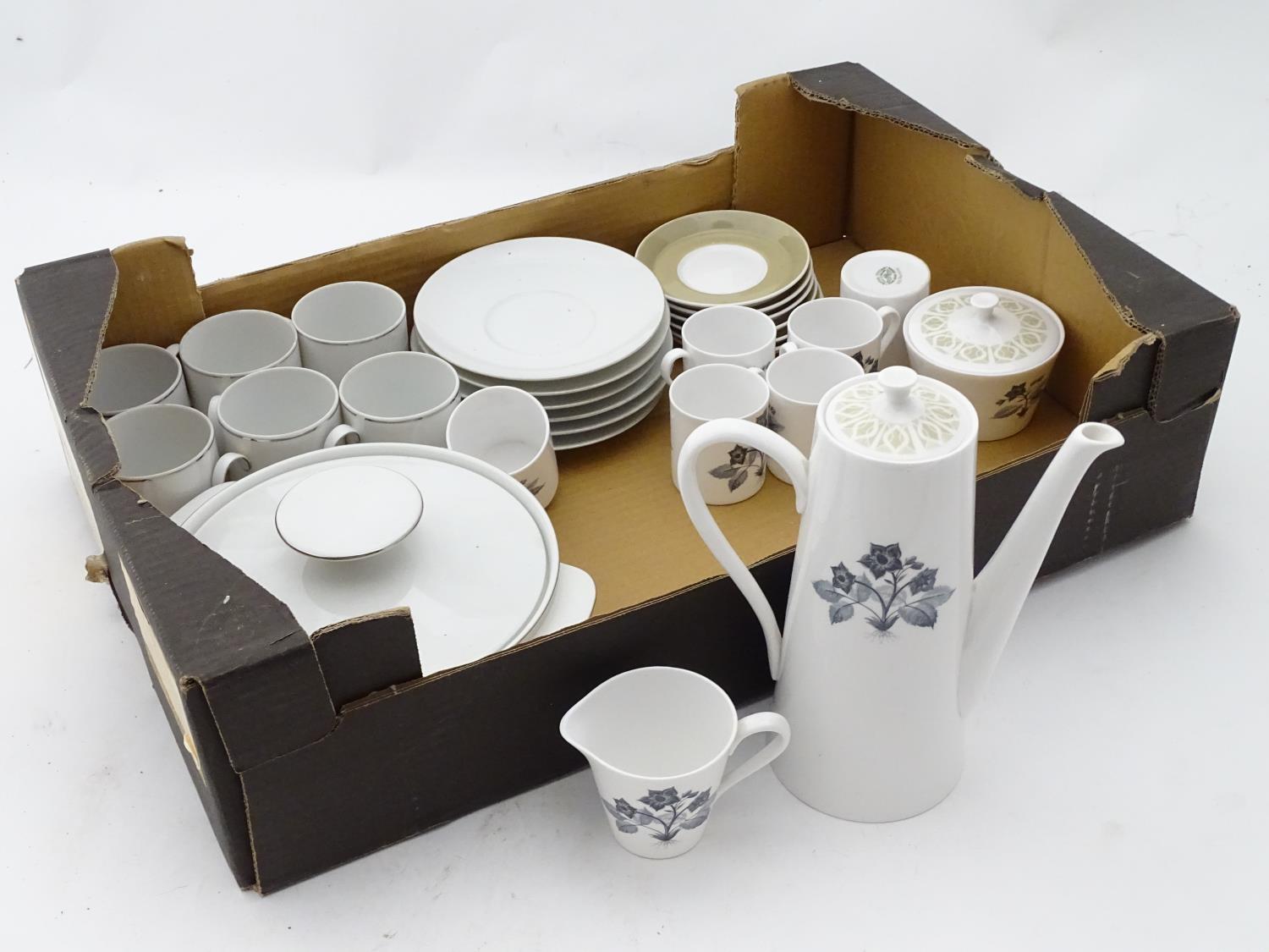 Vintage retro mid century coffee wares by Riyal Tuscan together with assorted other items Please - Image 3 of 6