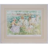 After Gordon King (1939 - ), Limited edition colour print ' Regatta Afternoon' Signed in pencil by
