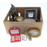 Quantity of assorted items to include silver plated items, pictures etc Please Note - we do not make