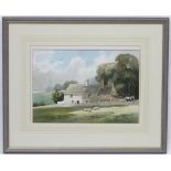 Colin Truffrey 1996 British, Watercolour and pencil, ' A Cotswold Cottage ', Signed lower right