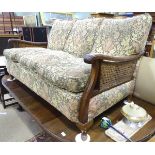 A bergere 3 seater sofa with William Morris style upholstery Please Note - we do not make