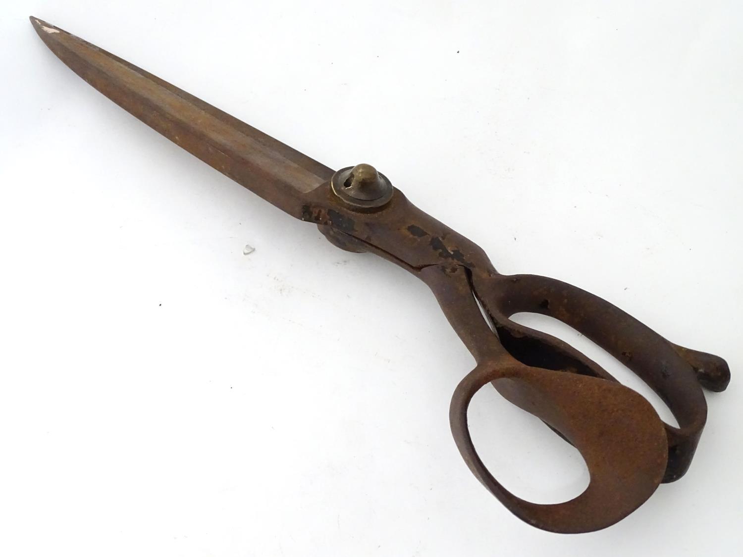 Pair of tailors scissors by Heinisch Newark New Jersey USA Please Note - we do not make reference to - Image 2 of 7