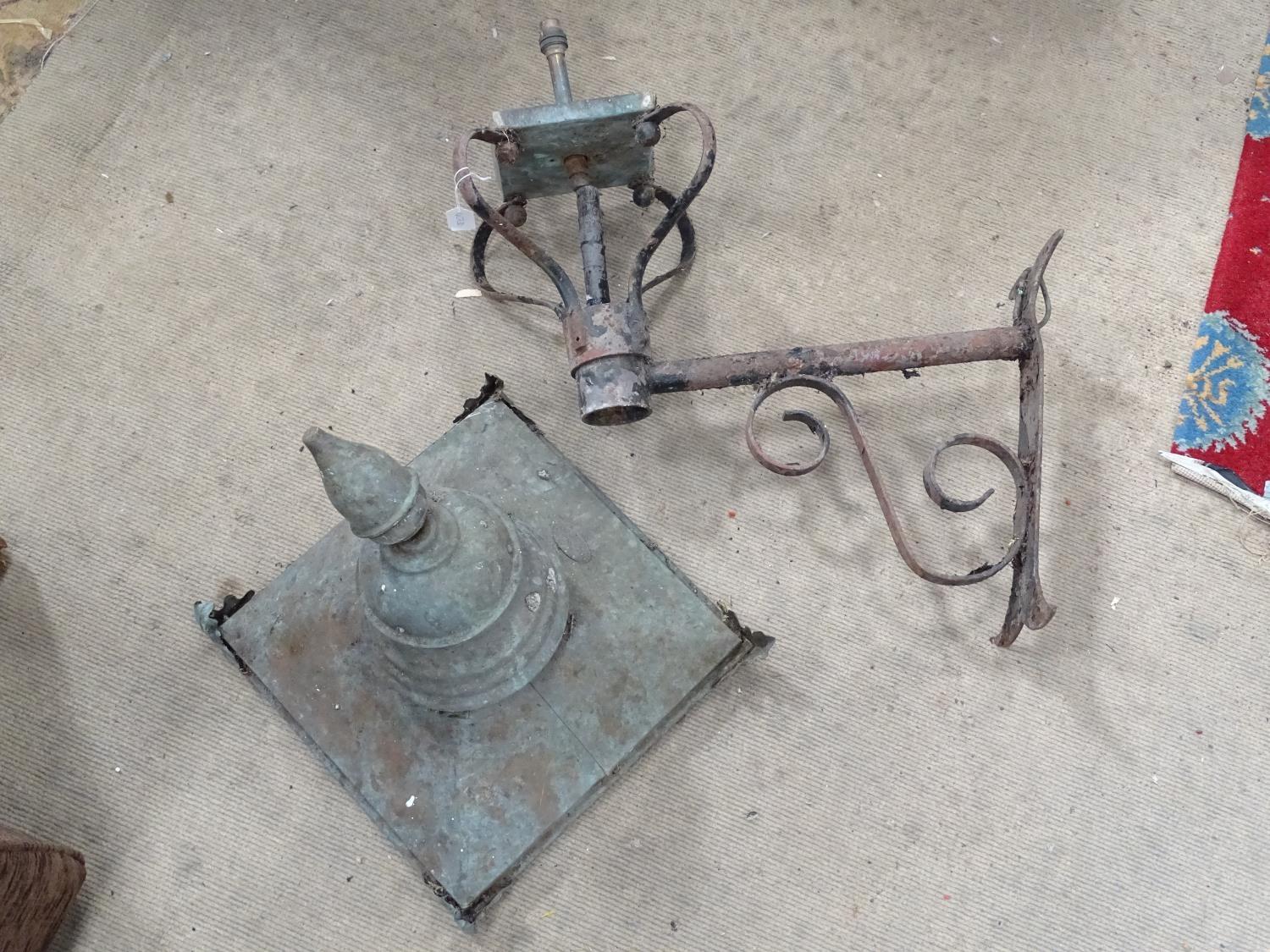 Sections of a street lantern Please Note - we do not make reference to the condition of lots