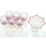 A quantity of assorted drinking glasses, together with a bonbon dish Please Note - we do not make