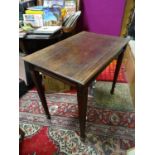 A mahogany side table Please Note - we do not make reference to the condition of lots within