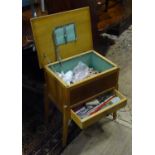 A sewing box / cabinet Please Note - we do not make reference to the condition of lots within