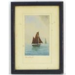 Indistinctly signed Stanley A. Samley?, XX, Marine School, Watercolour, Fishing boats at sea. Signed