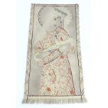 An early 20thC ecclesiastical / religious embroidery / wall hanging depicting the Madonna and