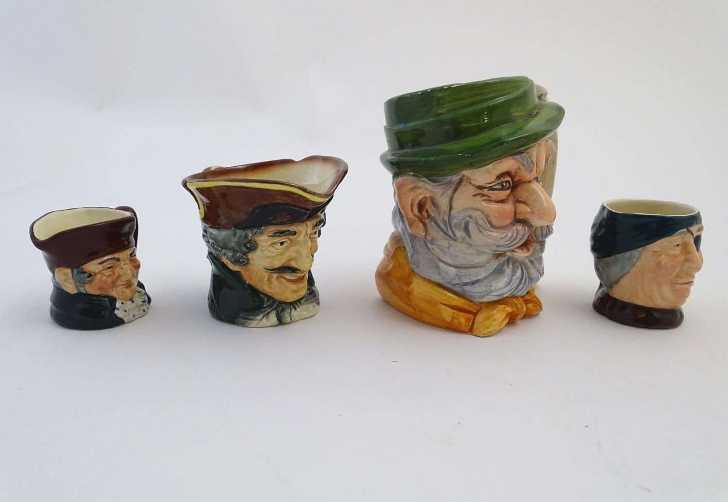 Four assorted character jugs, to include two Royal Doulton examples, one formed as Old Charley; a - Image 4 of 10