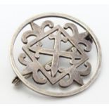 Ortak - Orkney : A Scottish silver brooch hallmarked Edinburgh 1977 maker Ortak Silvercraft (Malcolm