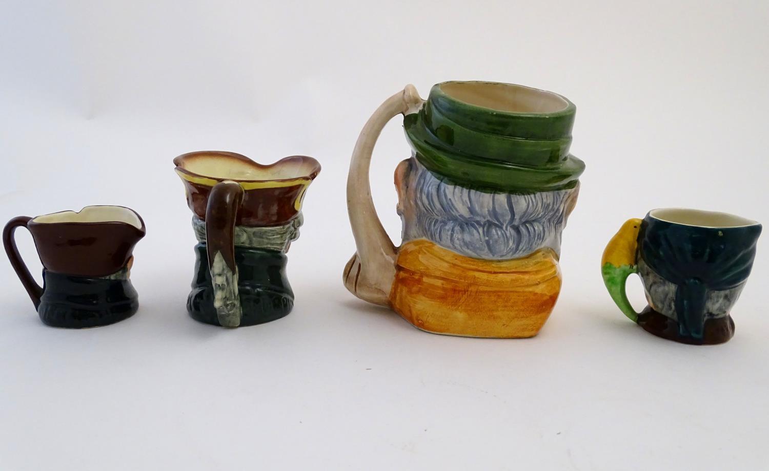 Four assorted character jugs, to include two Royal Doulton examples, one formed as Old Charley; a - Image 5 of 10