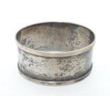 A silver napkin ring hallmarked Birmingham 1936 maker Henry Griffith & Sons Ltd Please Note - we