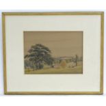 George Timmis, XX, Watercolour, Trentham Park, A landscape scene depicting the park from west to