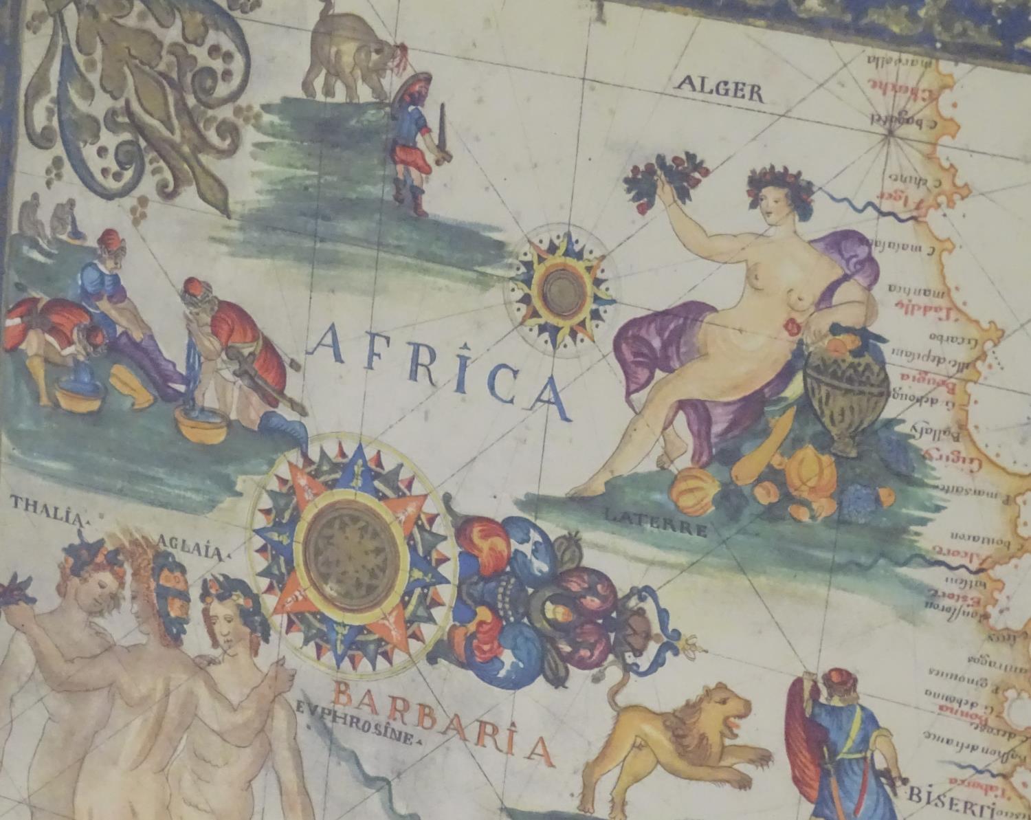 After Gerardus Mercator (1512-1594), A 20thC decorative map depicting part of the Mediterranean, - Image 4 of 7