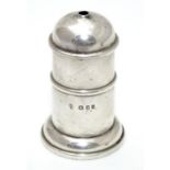 An Art Deco silver salt pot Hallmarked London 1931 maker Edward Barnard & Sons Ltd 2 3/4" high