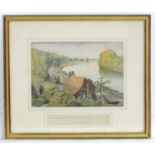 C. H. P, XIX, English School, Watercolour, The Thames above Pangbourne from Shooters Hill, A river