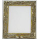 A late 18thC gesso frame. Approx. 23 1/2" x 19 1/4" Please Note - we do not make reference to the