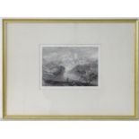 W. R. Smith, after J. M. W. Turner (1775?1851), Monochrome engraving, Richmond, Yorkshire, A hilltop