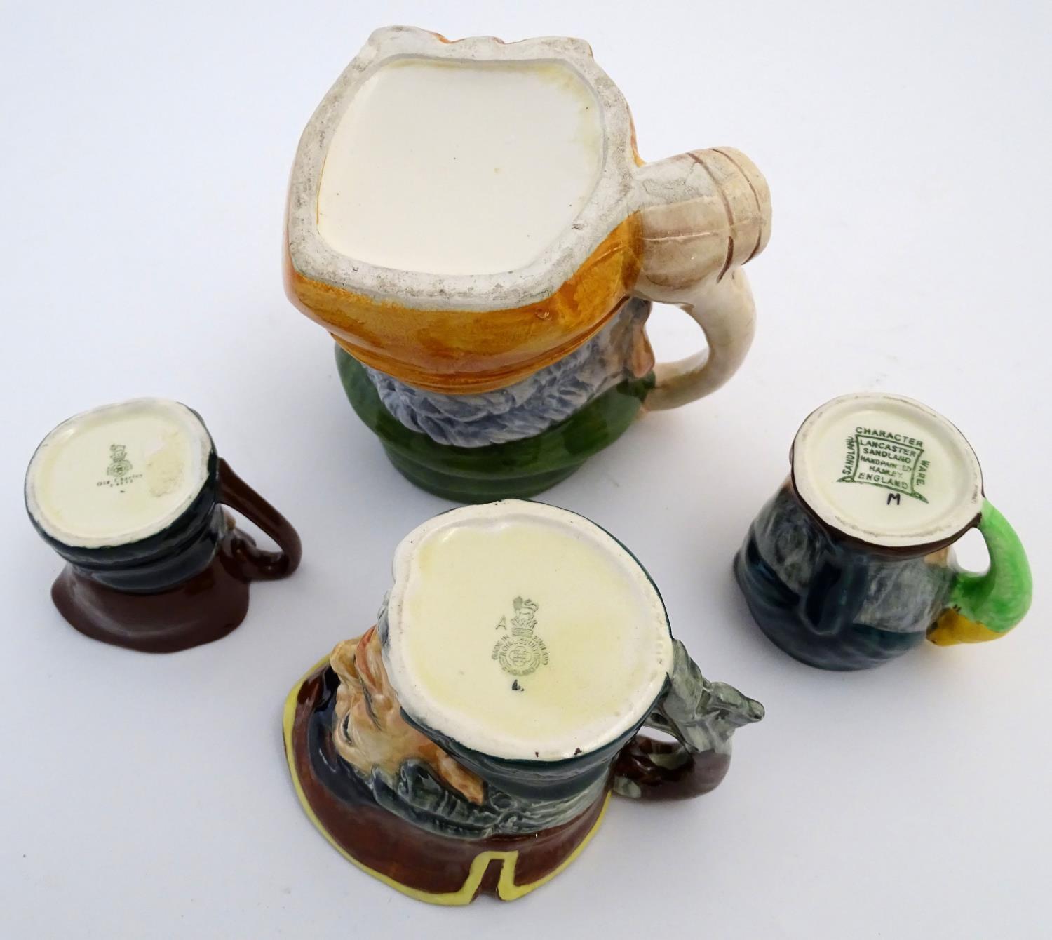 Four assorted character jugs, to include two Royal Doulton examples, one formed as Old Charley; a - Image 8 of 10