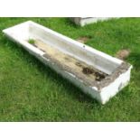 Garden & Architectural, Salvage: an early-20thC large reconstituted stone, enameled trough/