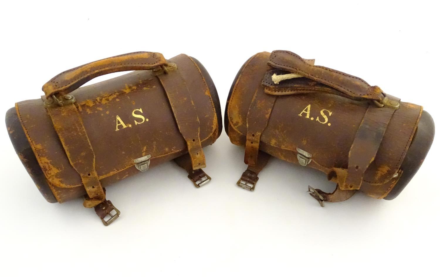 Two pairs of Henselite standard lawn bowls, South African Model. Each pair contained within a - Image 3 of 6