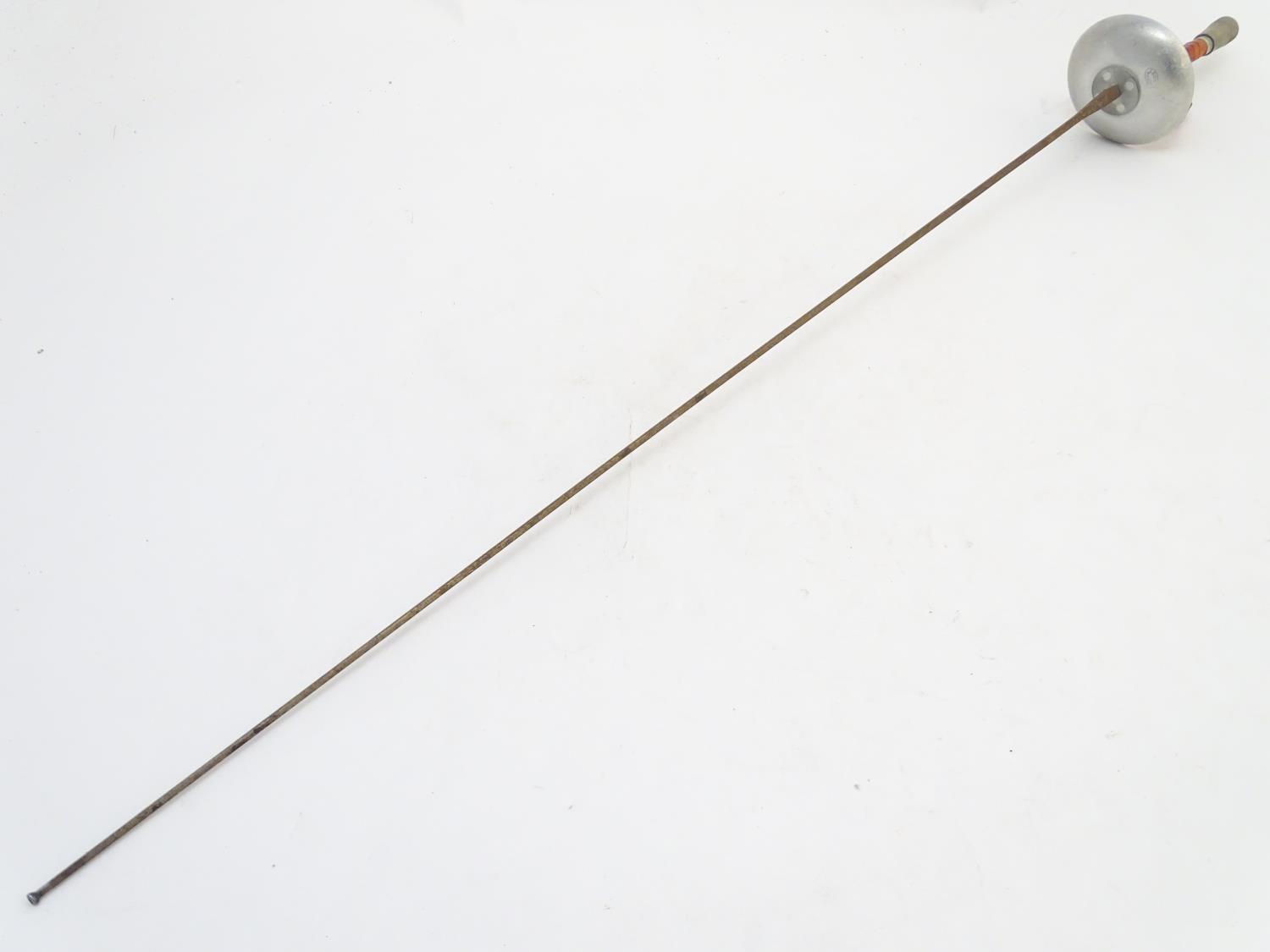 A Leon Paul fencing foil with a leather bound handle. Blade approx. 35" long Please Note - we do not - Image 3 of 5