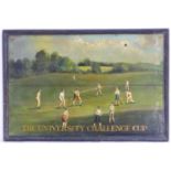After Francis Hayman (1708-1776), XX, Oil on panel, A Cricket Match at Mary-le-bone Fields,
