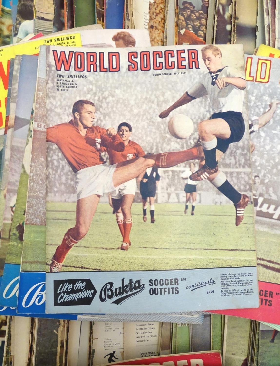 A large quantity of 1960s and 1970s World Soccer magazines. Approx. 150 Please Note - we do not make - Image 2 of 4