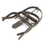Antique trap: a Victorian rat/mole trap, with spring-loaded grips, 8 1/4" long Please Note - we do