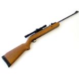 Airgun: a BSA 'Airsporter' .22 underlever air rifle, mark VI version (1979-83), beech pistolgrip